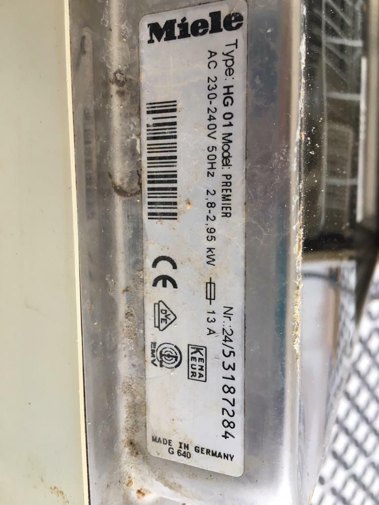 miele premier dishwasher